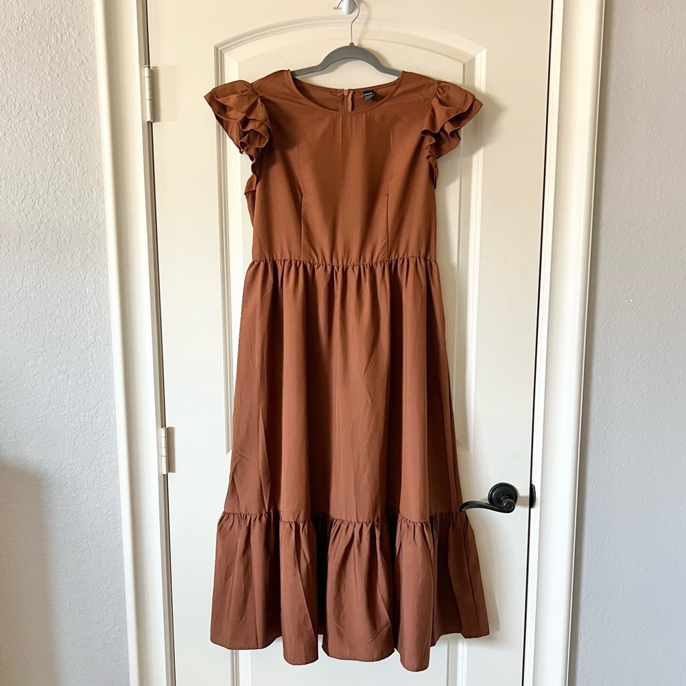 NWOT Shein rust colored maxi dress